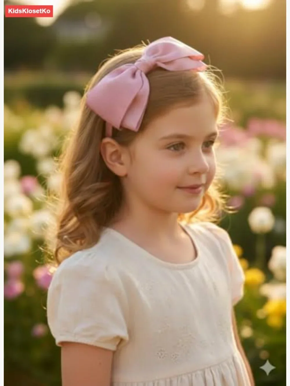 Grosgrain Ribbon Bow Headband for Girls School Uniform Hair Accessory